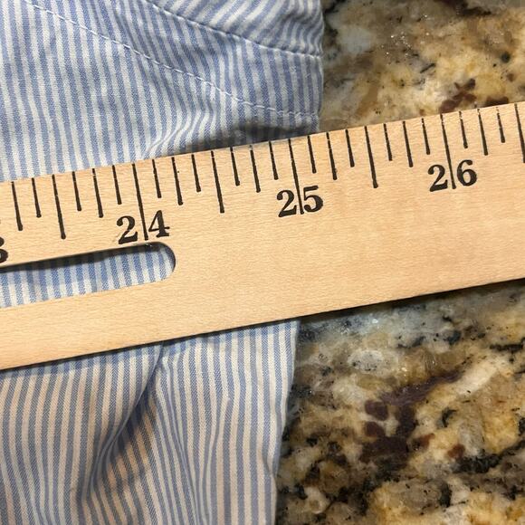 UNTUCKit Men’s 2XL Blue Striped Long Sleeve Cotton Button-Down Shirt Preppy - Picture 6 of 6